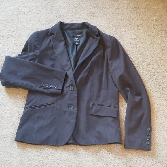 New York & Company Jackets & Blazers - Chocolate Stretch Blazer